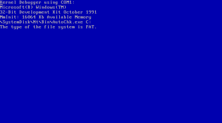 Windows NT 3.1 PreRelease - Boot